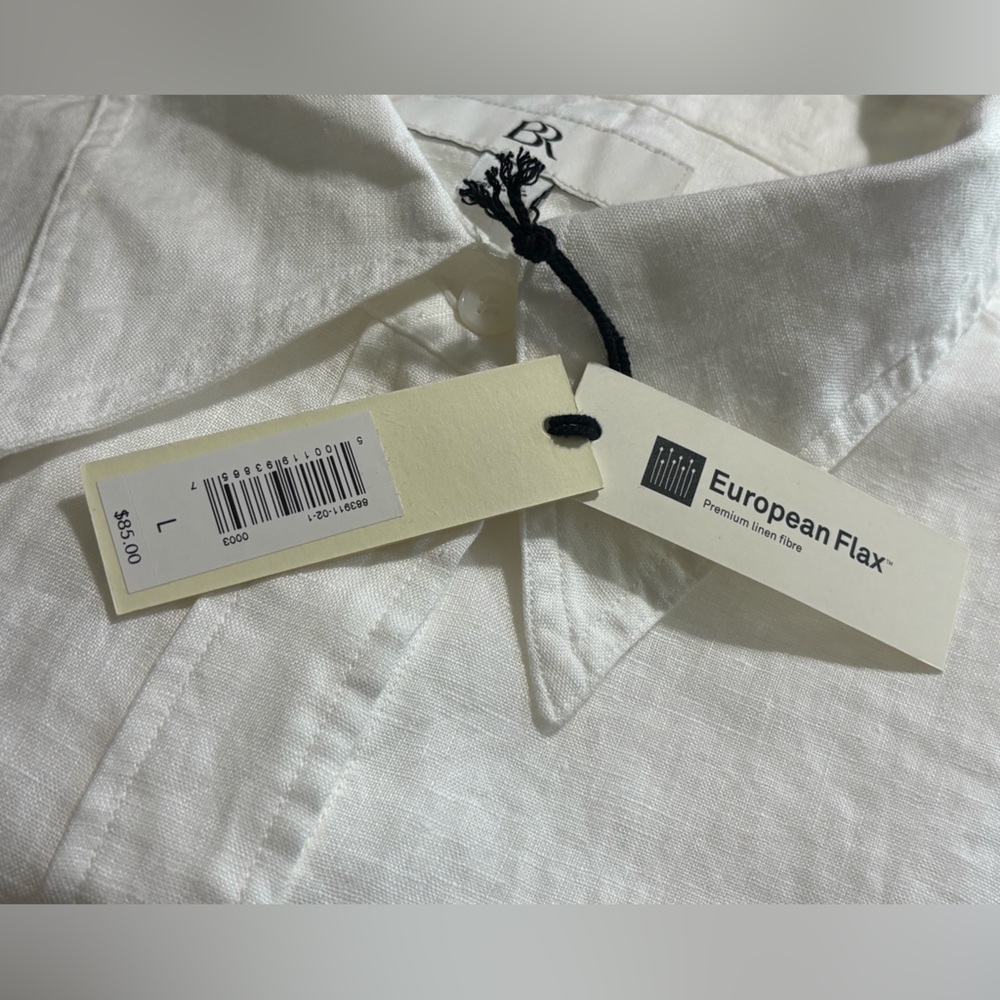 Banana Republic Off-White Linen Blouse - Picture 4 of 6